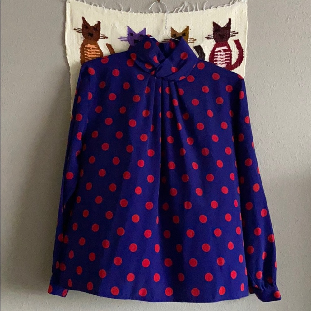 Vintage Polka Dot Top
